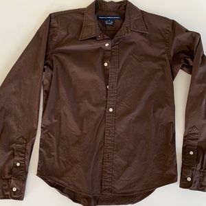 Ralph Lauren Brown Button Down Shirt